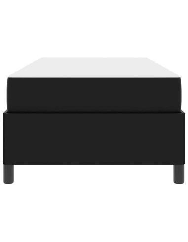 Struttura del letto con materasso Nero 100 x 200 cm Tessuto