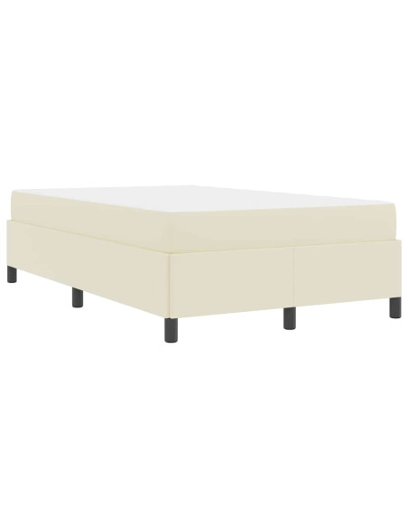 Struttura letto con materasso Crema 100 x 200 cm