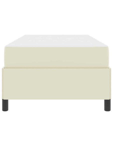 Struttura letto con materasso Crema 100 x 200 cm