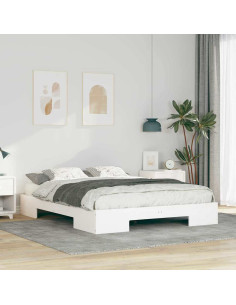 Struttura del letto Bianco 150 x 200 cm 2