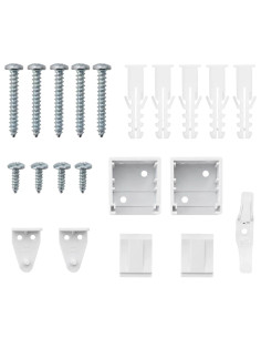 Tendaggi a veneziana Bianco 130 x 80 cm Alluminio 2