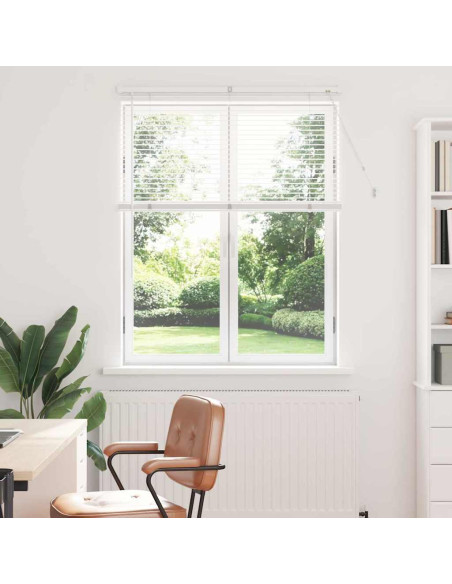 Tendaggi a veneziana Bianco 130 x 100 cm Alluminio