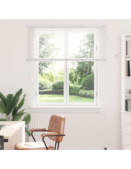 Tendaggi a veneziana Bianco 130 x 125 cm Alluminio