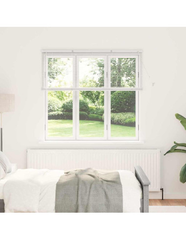 Tendaggi a veneziana Bianco 130 x 140 cm Alluminio