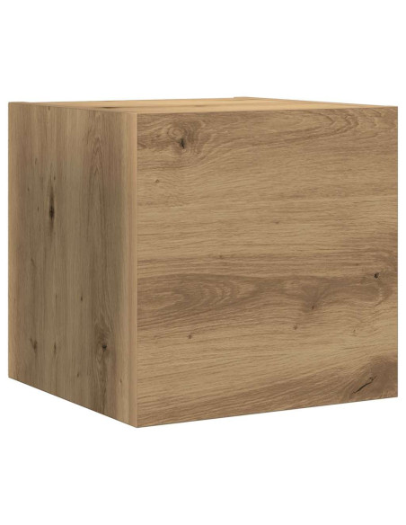 Set di mobili TV con lo scaffale Montaggio a parete Altro con archiviazione 8 pcs rovere artigianale