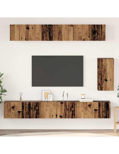 Set mobile TV 6 pcs Legno vecchio Standard Media