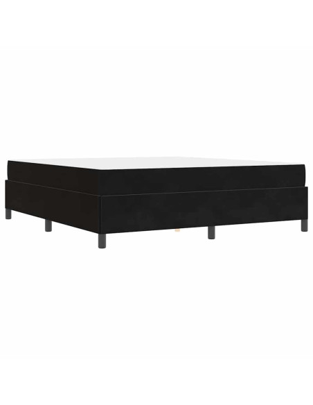 Struttura del letto Nero e Bianco e Nero 180 x 200 cm Velluto