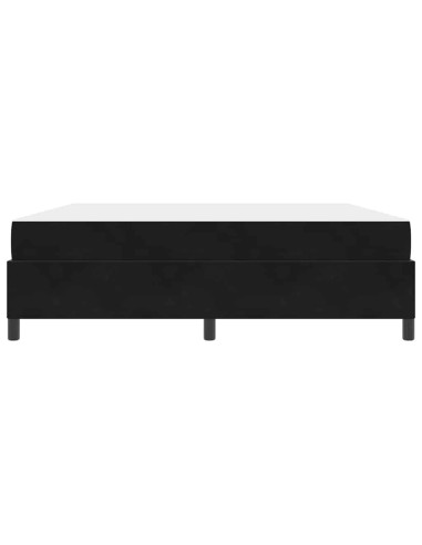Struttura del letto con materasso Nero 180 x 200 cm Tessuto