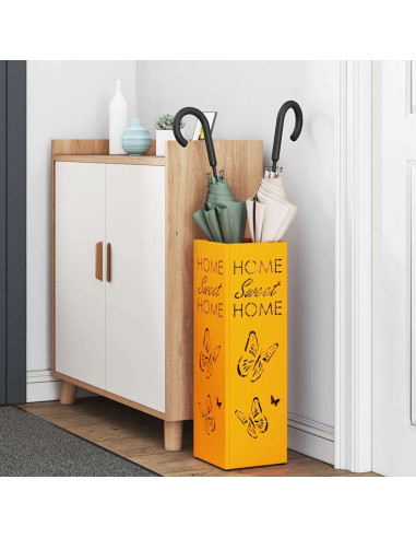 Supporto per Ombrellone Senape 15,5 x 15,5 x 49 cm Metallo