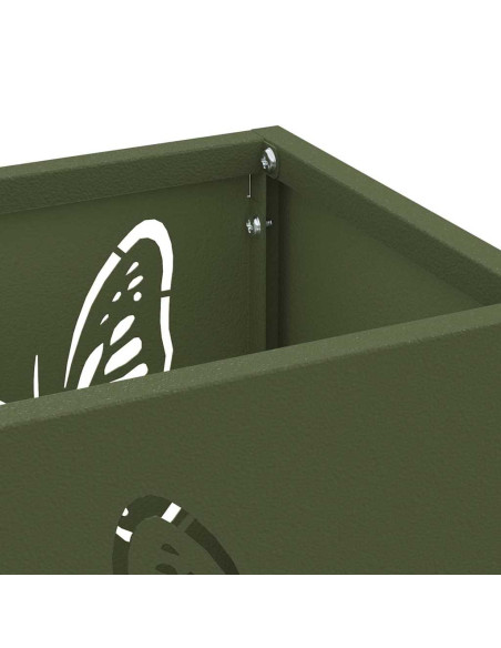 Portaombrelli Verde Oliva Metallo Medio Decorazioni
