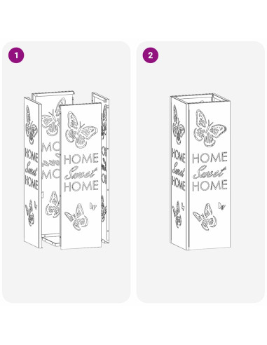 Supporto per Ombrellone Oliva 15,5 x 15,5 x 49 cm Metallo