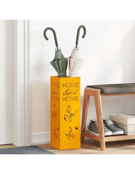 Supporto per Ombrellone Senape 15,5 x 15,5 x 49 cm Metallo