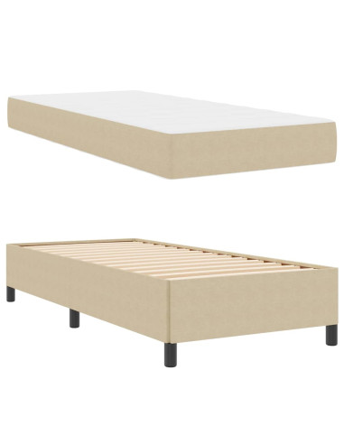 Struttura del letto Grigio Verde Chiaro 80 x 200 cm Tessuto