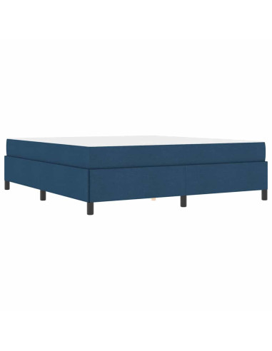 Letto a molle Blu 180 x 200 cm Tessuto