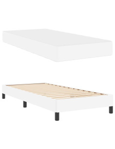 Struttura del letto Bianco Puro 80 x 200 cm Tessuto