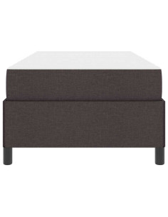 Letto a molle Marrone Scuro 80 x 200 cm Tessuto 2