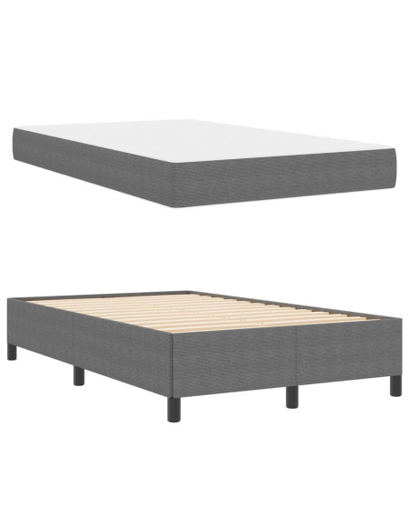 Struttura del letto Grigio chiaro 120 x 200 cm Tessuto