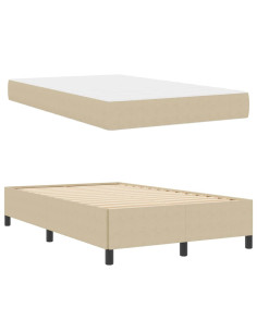 Struttura del letto Grigio Verde Chiaro 120 x 200 cm Tessuto 2