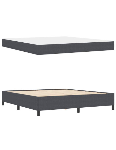 Struttura del letto Altro Grigio scuro 180 x 200 cm