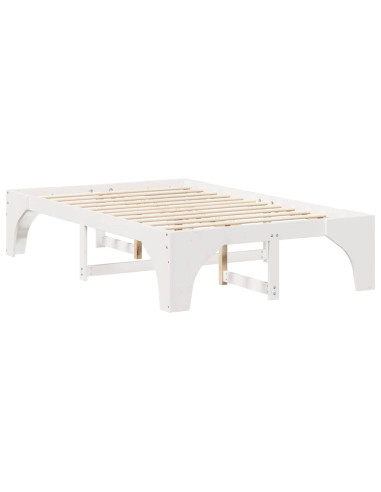 Struttura del letto Bianco 120 x 190 cm Pino massello