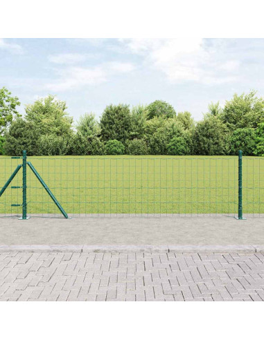 Recinzione con Posto Verde 0,6 x 50 m Acciaio e PVC