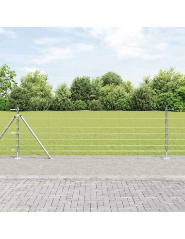 Palo della recinzione Zincato 100 x 0,8 m Acciaio