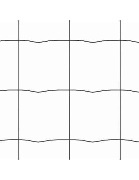 Recinzione con Posto Grigio 0,8 x 25 m Acciaio