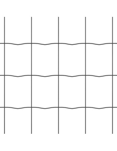 Recinzione con Posto Grigio 0,8 x 25 m Acciaio