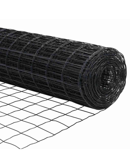 Recinzione Euro con 13 Posti a Picchetto 0.8x25 m in Acciaio Zincato Grigio