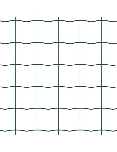 Recinzione con Posto Verde 0,6 x 25 m Acciaio e PVC