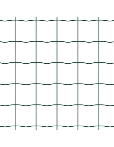 Recinzione con Posto Verde 0,6 x 25 m Acciaio e PVC