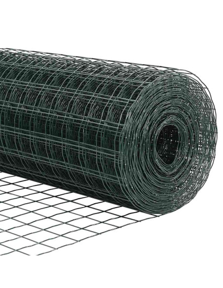 Recinzione Euro di con 13 post flangiati 0.6x25 m in acciaio zincato