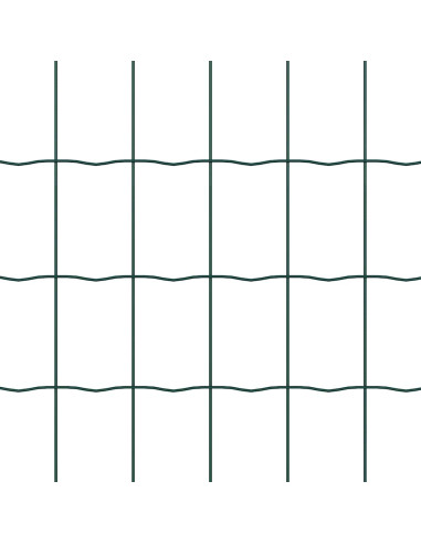 Recinzione con Posto Verde 0,6 x 25 m Acciaio e PVC