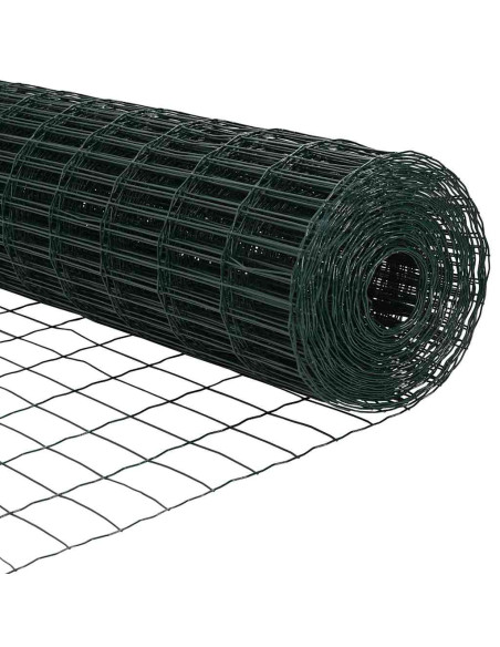 Recinzione Euro con 13 pali flangiati 0.6x25 m in acciaio galvanizzato