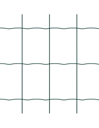 Recinzione con Posto Verde 0,6 x 25 m Acciaio e PVC