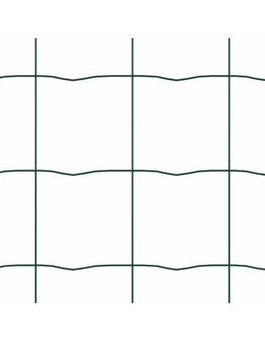 Recinzione con Posto Verde 0,6 x 25 m Acciaio e PVC