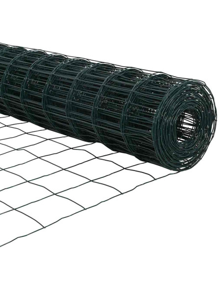 Recinzione con Posto Verde 0,6 x 25 m Acciaio e PVC