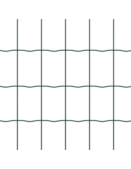 Recinzione con Posto Verde 0,6 x 50 m Acciaio e PVC