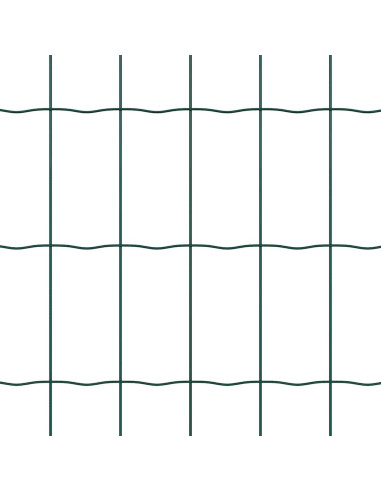 Recinzione con Posto Verde 0,6 x 50 m Acciaio e PVC