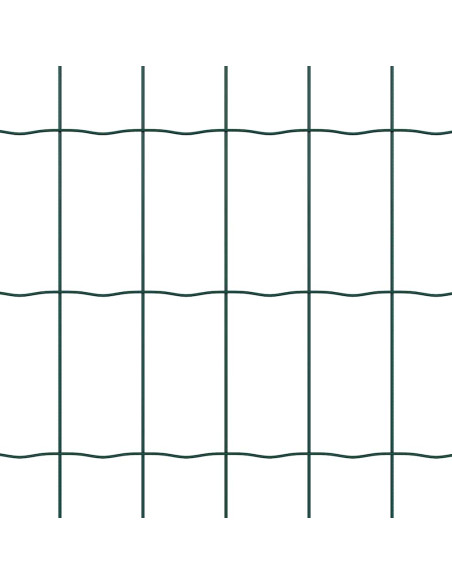 Recinzione con Posto Verde 0,6 x 50 m Acciaio e PVC