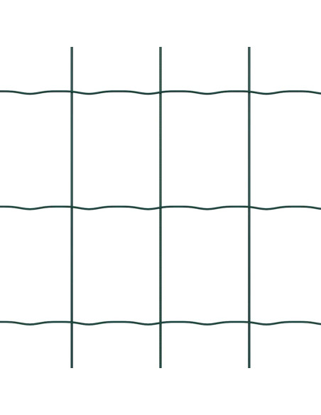 Recinzione con Posto Verde 0,6 x 50 m Acciaio e PVC