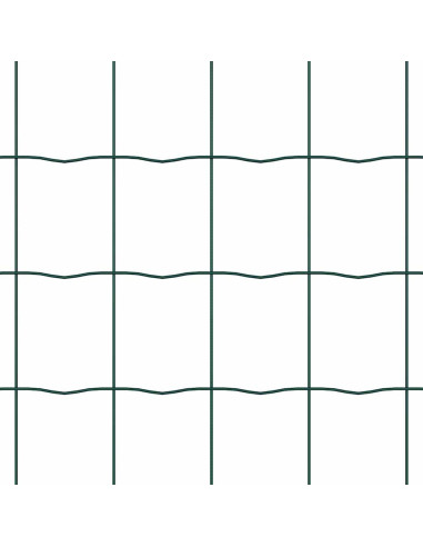 Recinzione con Posto Verde 0,6 x 25 m Acciaio e PVC