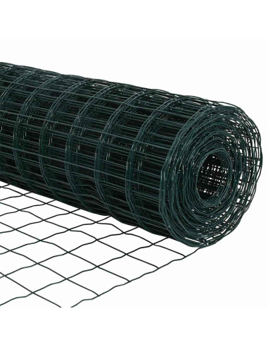 Recinzione con Posto Verde 0,6 x 25 m Acciaio e PVC