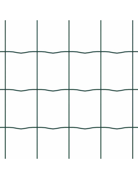 Recinzione Euro con 13 pali flangiati 0.6x50 m Acciaio zincato