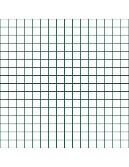 Set di Pali di Recinzione Set di 2 Verde Metallo 25 x 0.5 m