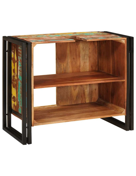 Mobile sottolavabo con porta Legno Massello Recuperato, Ferro