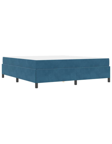Struttura del letto Blu Scuro 180 x 200 cm Tessuto