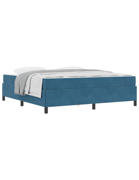 Struttura del letto Blu Scuro 180 x 200 cm Tessuto