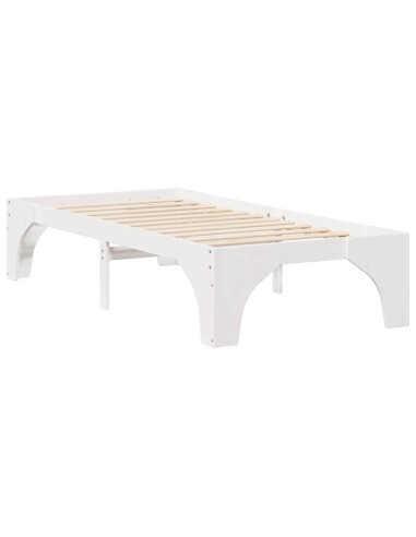 Struttura del letto Bianco 90 x 200 cm Pino massello