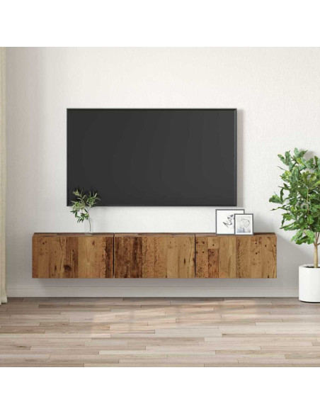 Set di Mobili TV Legno Vecchio Legno Standard Stoccaggio